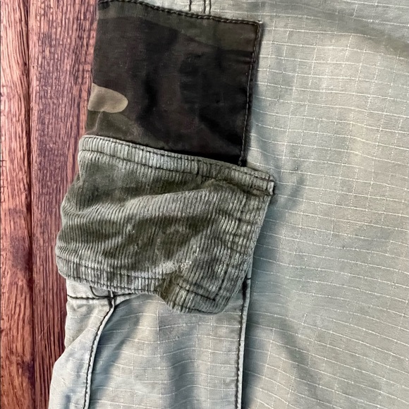 Free People 'Wild Nothing' Mixed Media Trim Embellished Utility Cargo Pants (4) - Picture 3 of 9